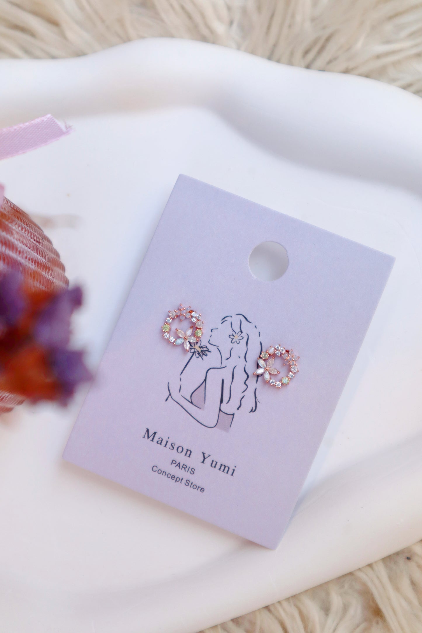 Flower earrings