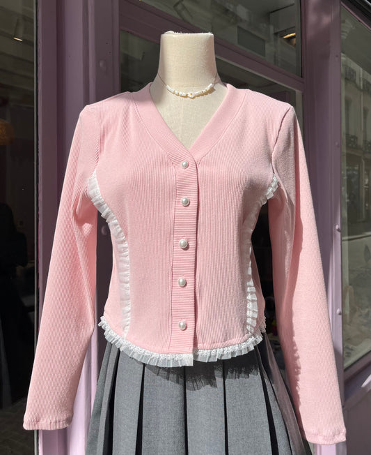 Gilet dentelle