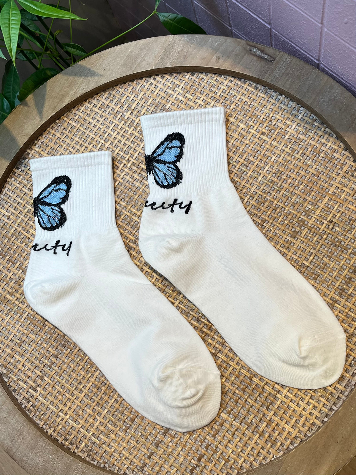 Chaussettes papillon