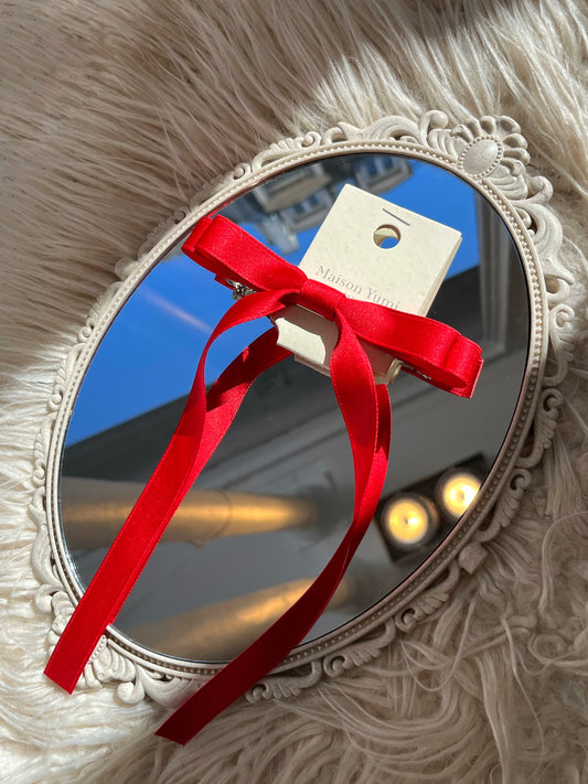 Barrette Noeud Ruban rouge