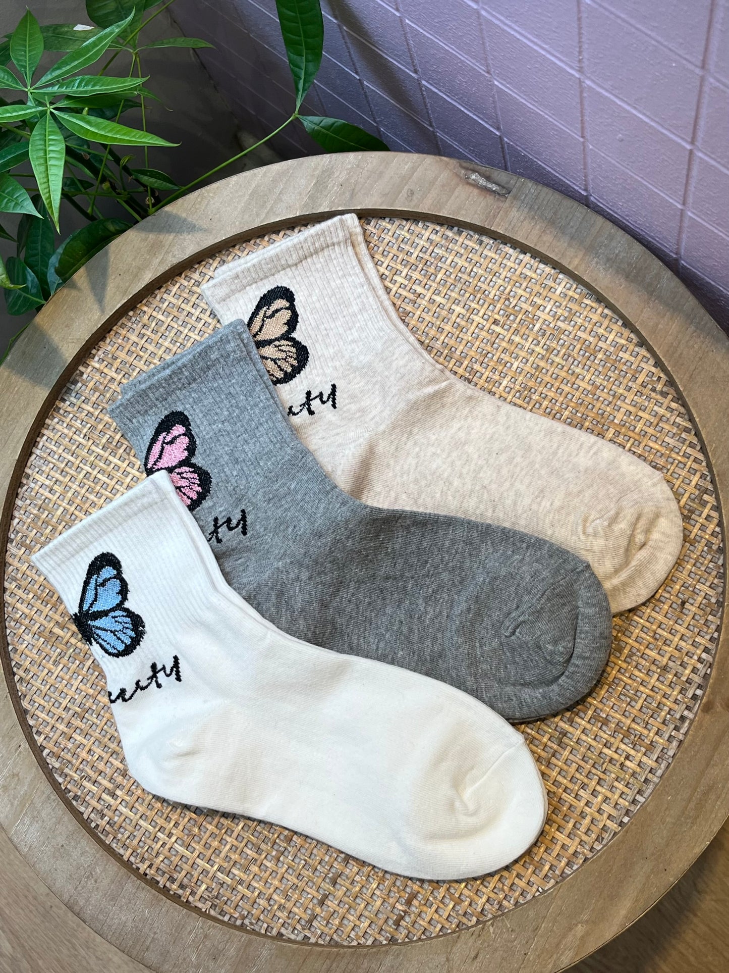 Chaussettes papillon