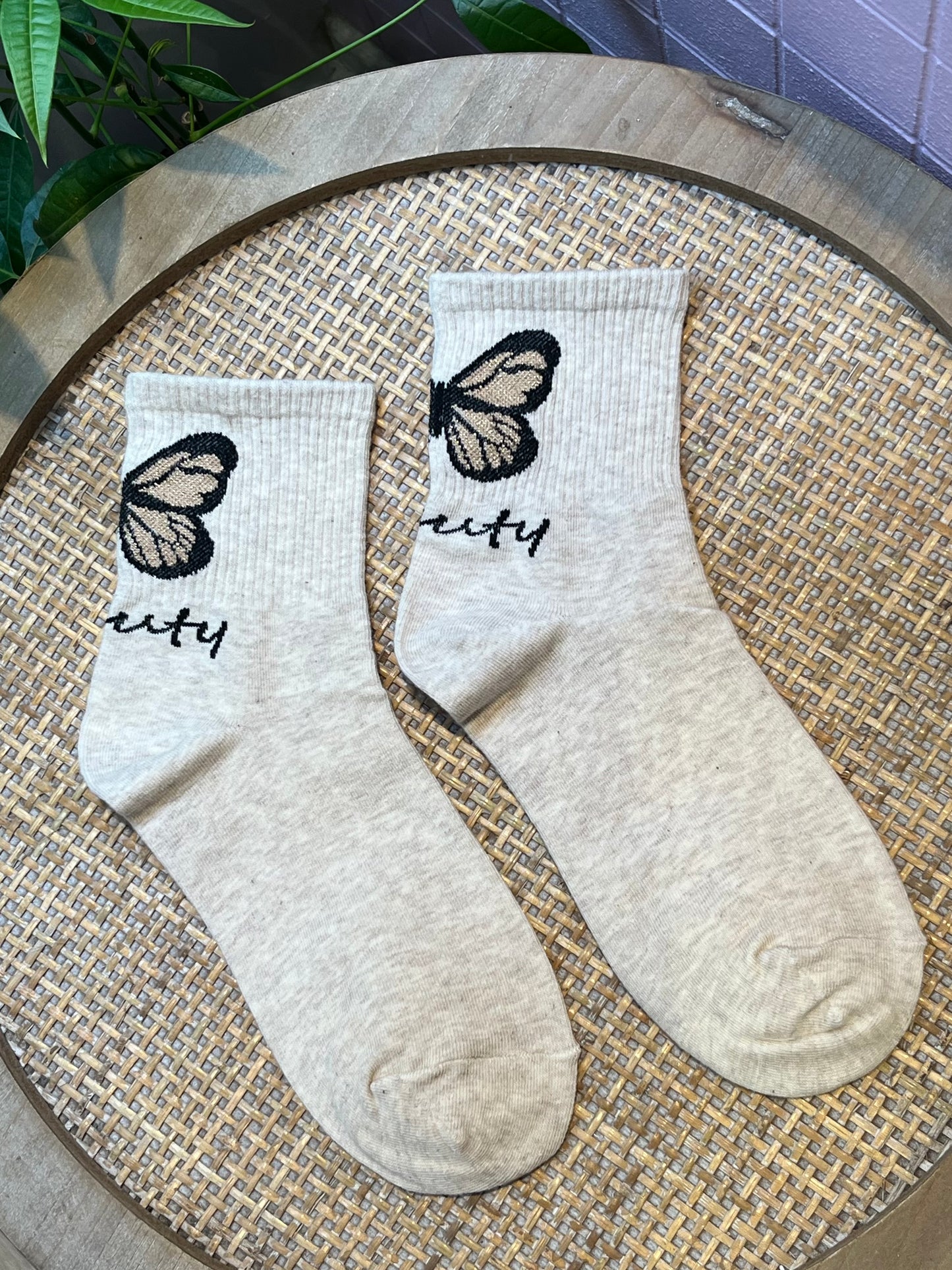 Chaussettes papillon