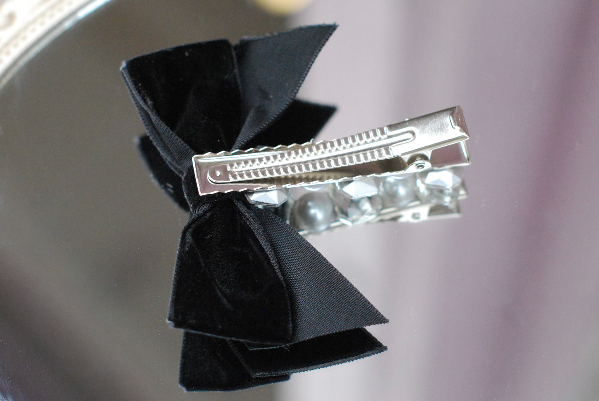 Barrette à Nœud Velours
