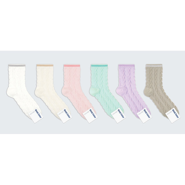 Solid color socks