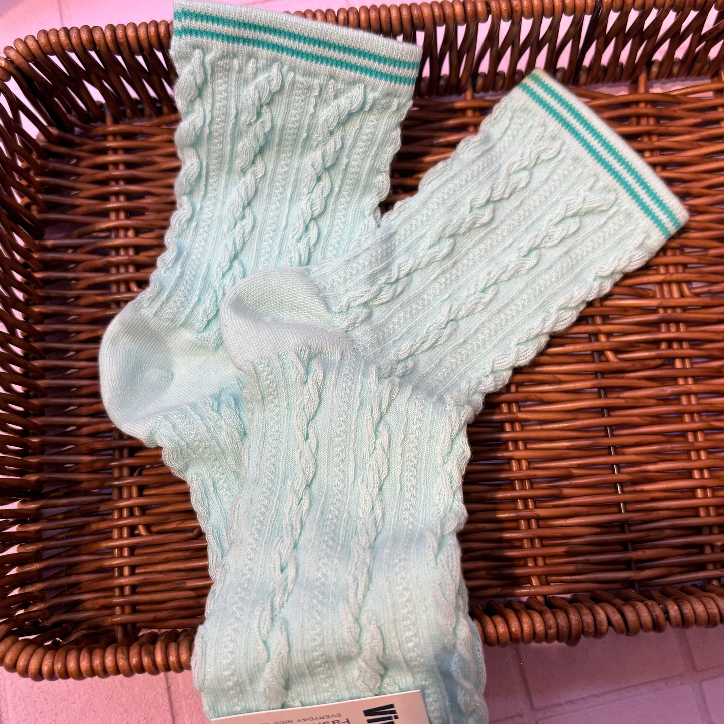 Solid color socks