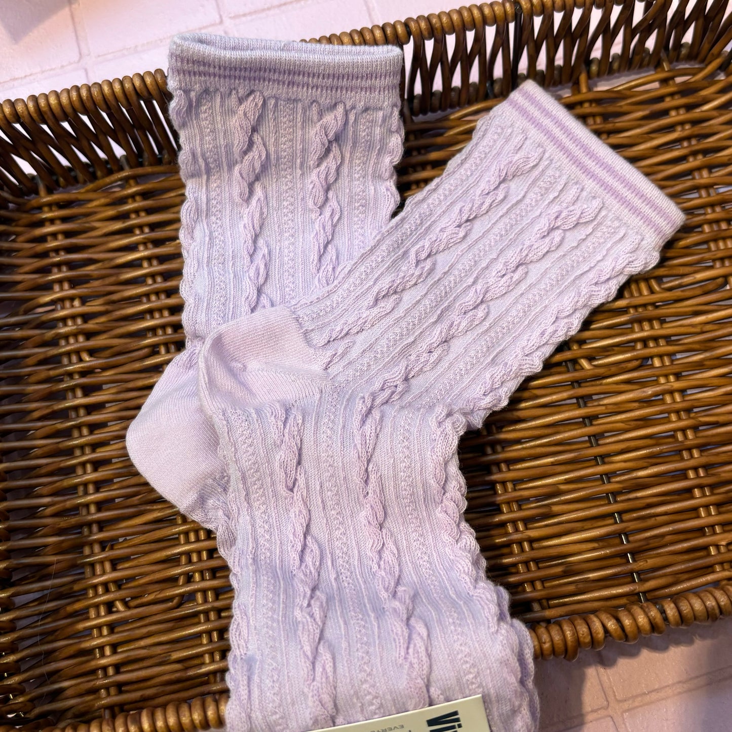 Solid color socks